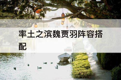 率土之滨魏贾羽阵容搭配