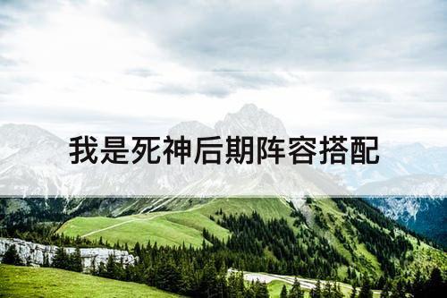 我是死神后期阵容搭配