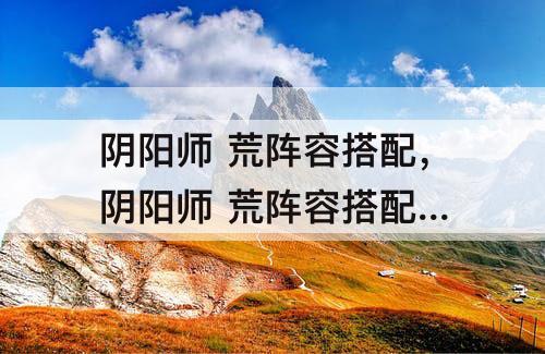 阴阳师 荒阵容搭配，阴阳师 荒阵容搭配 副本