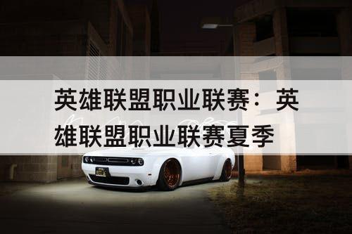 英雄联盟职业联赛：英雄联盟职业联赛夏季